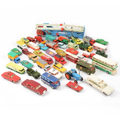 Lot 207 - One tray of loose die-cast models, including Corgi Toys Fordson Power Major tractor