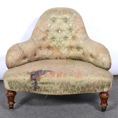 Lot 394 - Edwardian conversation seat