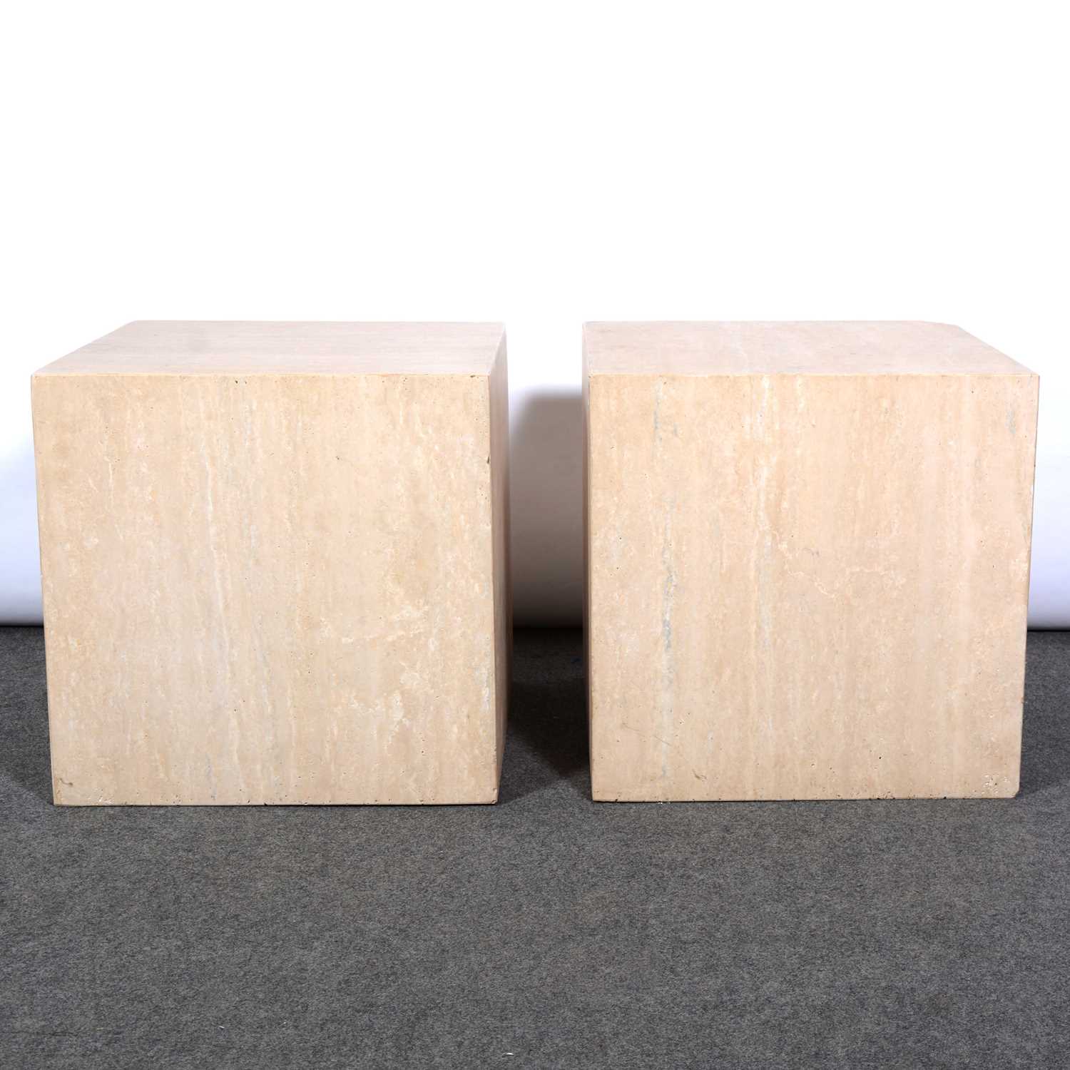 Lot 325 - Pair of Tufa stone plinths