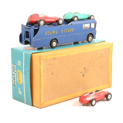 Lot 245 - Corgi Toys die-cast model gift set no.16 Ecurie Ecosse racing car transporter