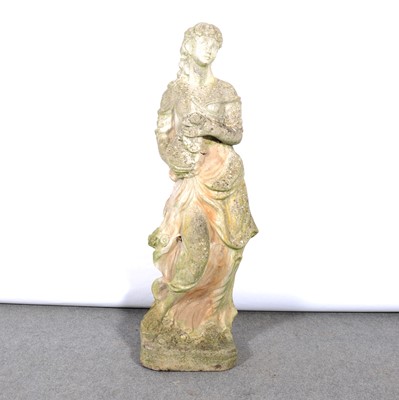 Lot 606 - Two cast concrete garden statues