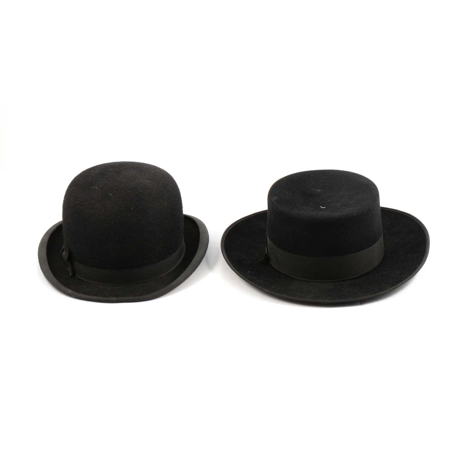 Lot 95 - Gieves Ltd bowler hat, Texan Resistol 'Tycoon' hat, and Spanish Viumar hat.