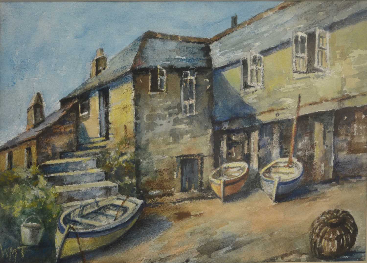 Lot 338 - W H Truscott, Corner of Old Mousehole