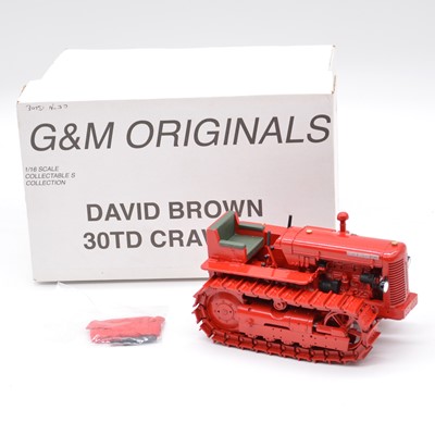 Lot 320 - G&M Original model David Brown 30TD Crawler, 1:16 scale, boxed with certificate