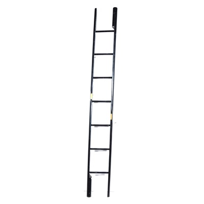 Lot 520 - Ebonised folding library pole ladder