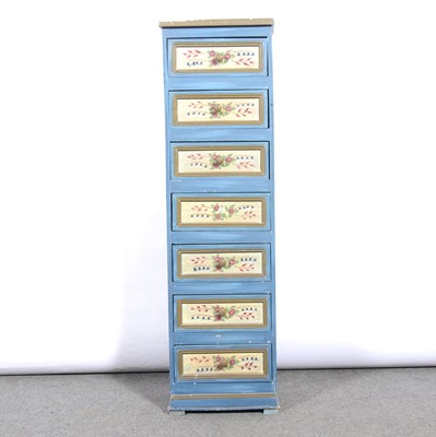 Lot 462 - Scandinavian style painted bank of drawers