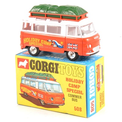 Lot 246 - Corgi Toys die-cast model no.508 Holiday Camp special Commer Bus, boxed.