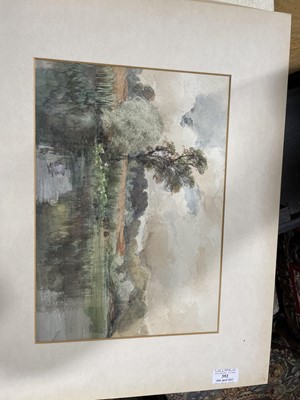 Lot 392 - Chinese silk pictures and other original art works.