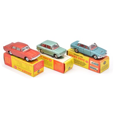 Lot 213 - Three Dinky Toys die-cast models, no.130, no.135 and no.138, all boxed.