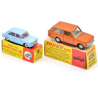 Lot 210 - Two Dinky Toys die-cast models including no.140 Morris 1100 and  no.192 Range Rover