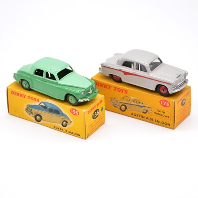 Lot 229 - Two Dinky Toys die-cast models, no.156 Rover 75 saloon and no.176 Austin A105.