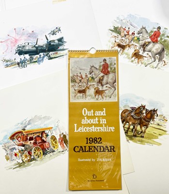 Lot 227 - James Kibart - Leicestershire pursuits calendar artwork