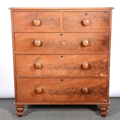 Lot 498 - Victorian mahogany chest of drawers