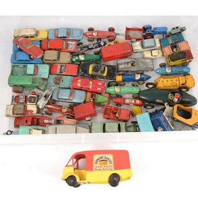 Lot 216 - Two trays of loose playworn models (to put into two lots)