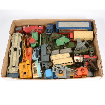 Lot 209 - Loose die-cast commercial vehicles, including Dinky Toys Guy van 'Spratts'