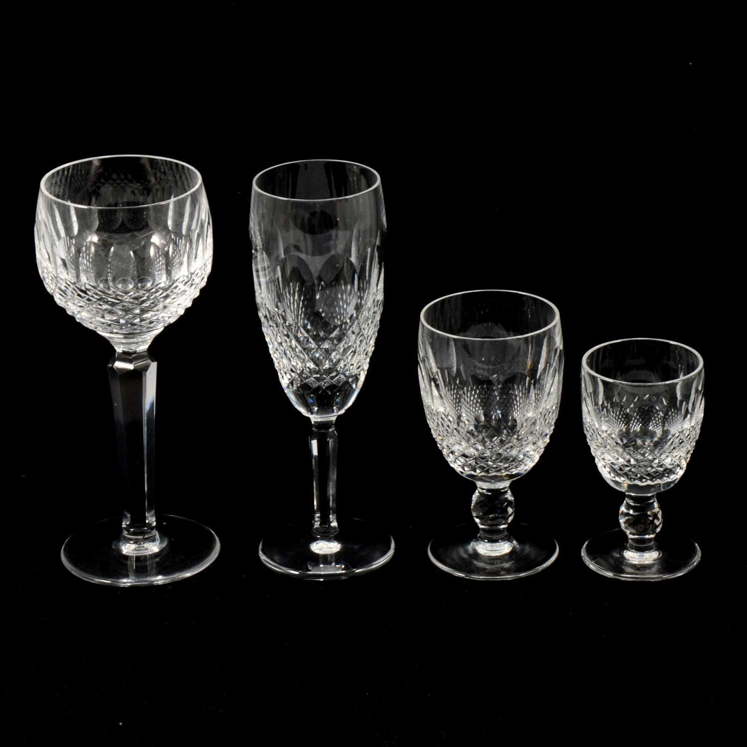 Lot 107 - Twenty-four Waterford Crystal Colleen pattern glasses.