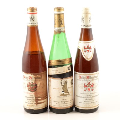 Lot 366 - Three bottles of Riesling