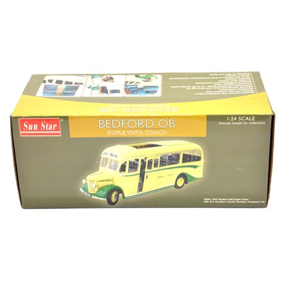 Lot 277 - Sun Star model Bedford OB Duple Vista coach, 1:24 scale. boxed.