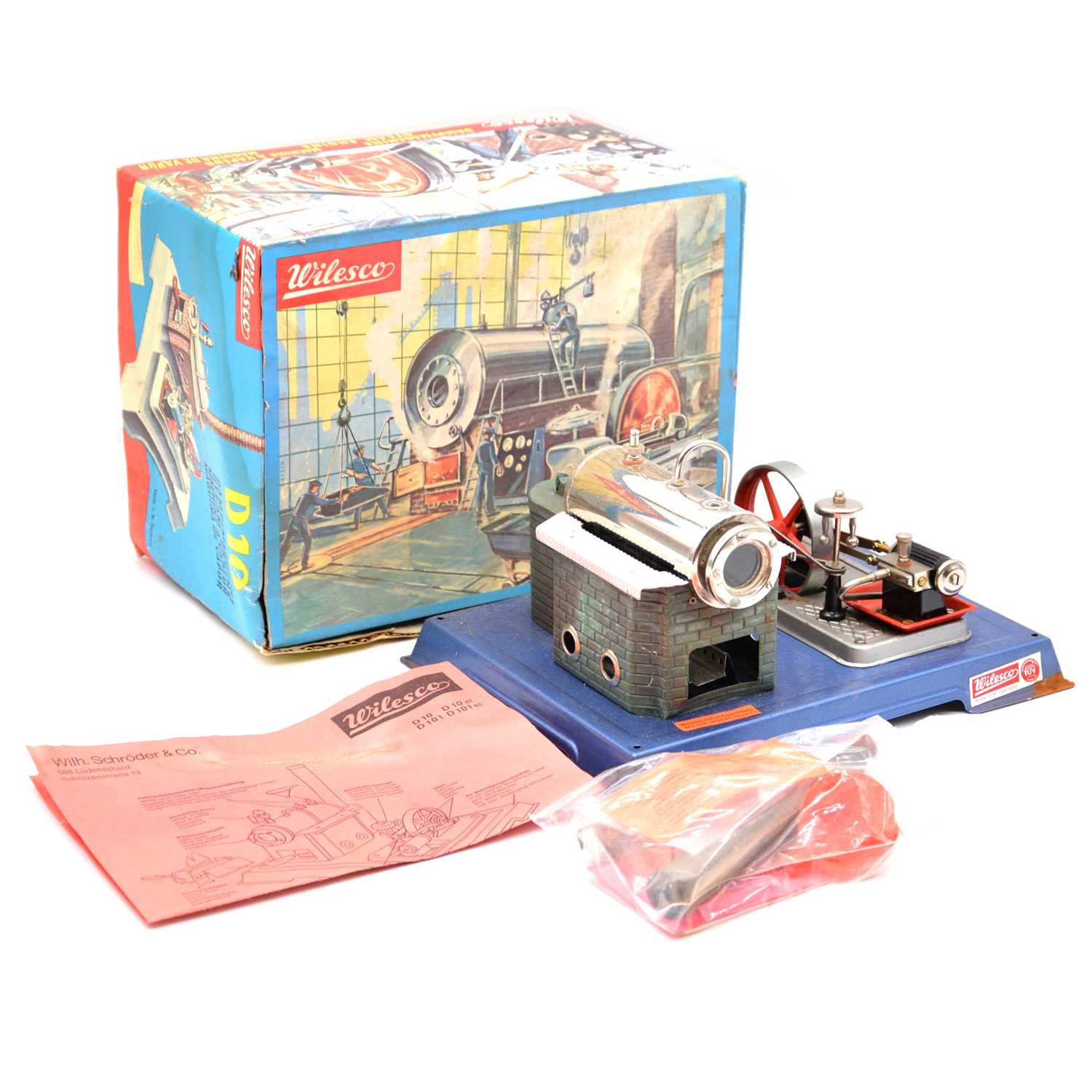 Lot 56 - Wilesco live steam D10 stationary engine, boxed.