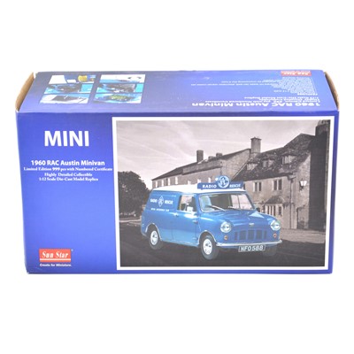 Lot 278 - Sun Star model Mini 1960 RAC Austin Minivan, 1:12 scale, limited edition, boxed.