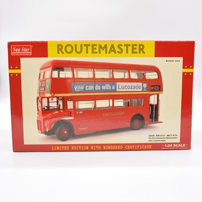 Lot 276 - Sun Star model Routemaster 870 - WLT 870 bus, 1:24 scale, limited edition, boxed.