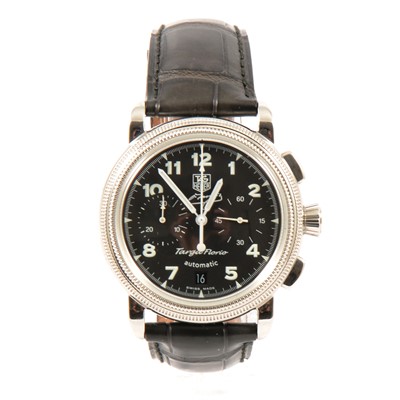 Lot 294 - TAG HEUER - a gentleman's limited edition Targa Florio automatic chronograph.