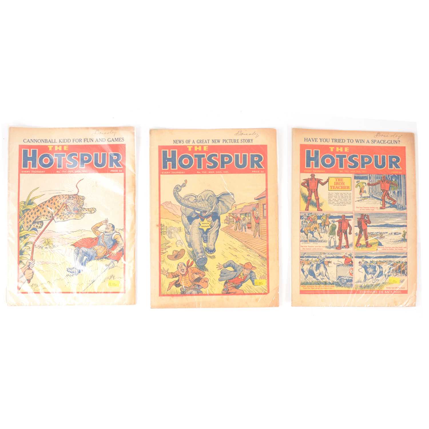 Lot 208 - Collection of comics, Rover Hotspur etc.