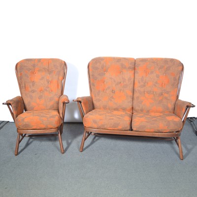 Lot 387 - Ercol, a two-piece 'Evergreen' lounge suite