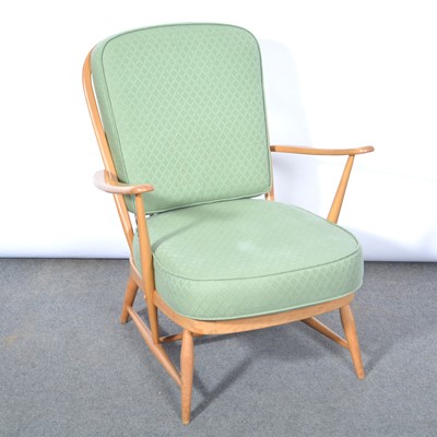 Lot 103 - Ercol, a beech-framed Windsor easy chair