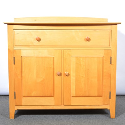 Lot 420 - Modern Ercol beech small sideboard