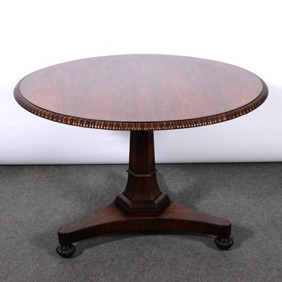 Lot 243 - Victorian rosewood breakfast table, in the manner of Gillows of Lancaster
