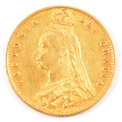 Lot 111 - A Gold Half Sovereign Victoria Jubilee Head 1887.
