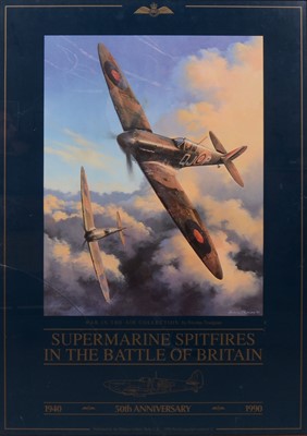 Lot 279 - Four prints, including Hawker Hurricanes in the Battle of Britain