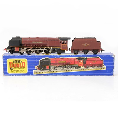 Lot 190 - Hornby Dublo OO gauge model railway locomotive 3226 BR 4-6-2 'City of Liverpool'