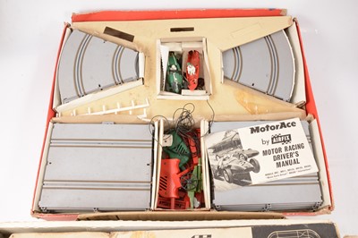 Lot 222 - Loose playworn die-cast model cars and vehicles and two Airfix set.