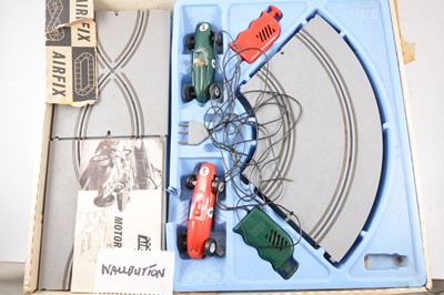 Lot 222 - Loose playworn die-cast model cars and vehicles and two Airfix set.
