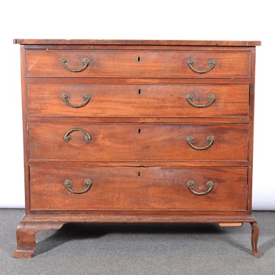 Lot 447 - George III mahogany chest of drawers