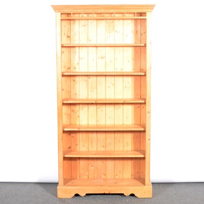 Lot 412 - Set of modern pine open bookshelves