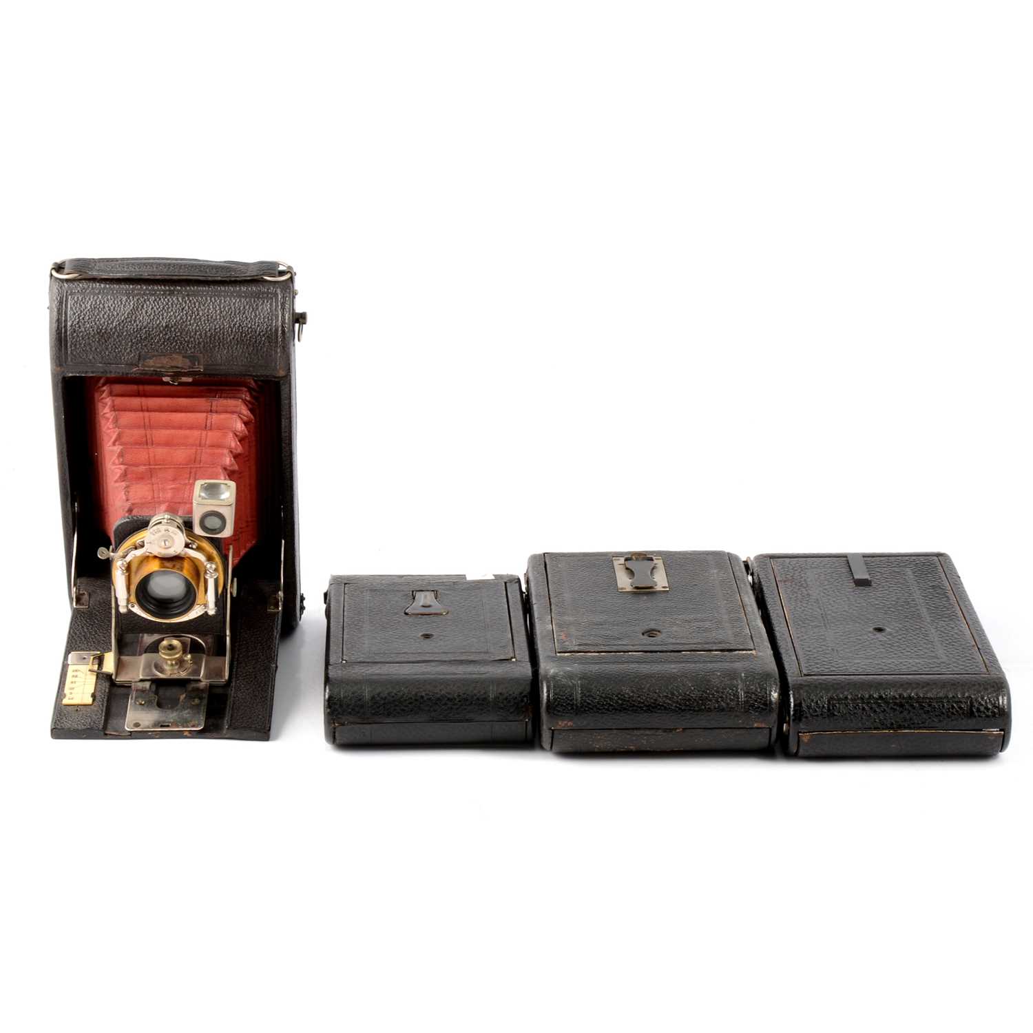 Lot 103 - Four folding cameras, including Houghton's Ltd Ensign