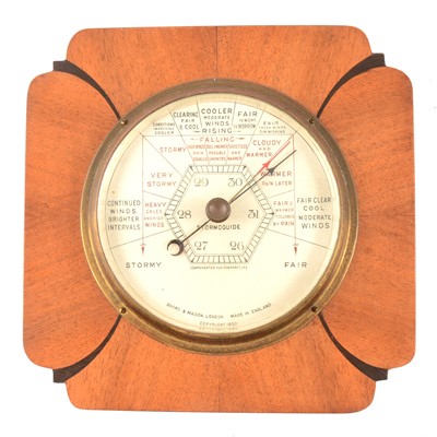 Lot 203 - Art Deco period aneroid barometer