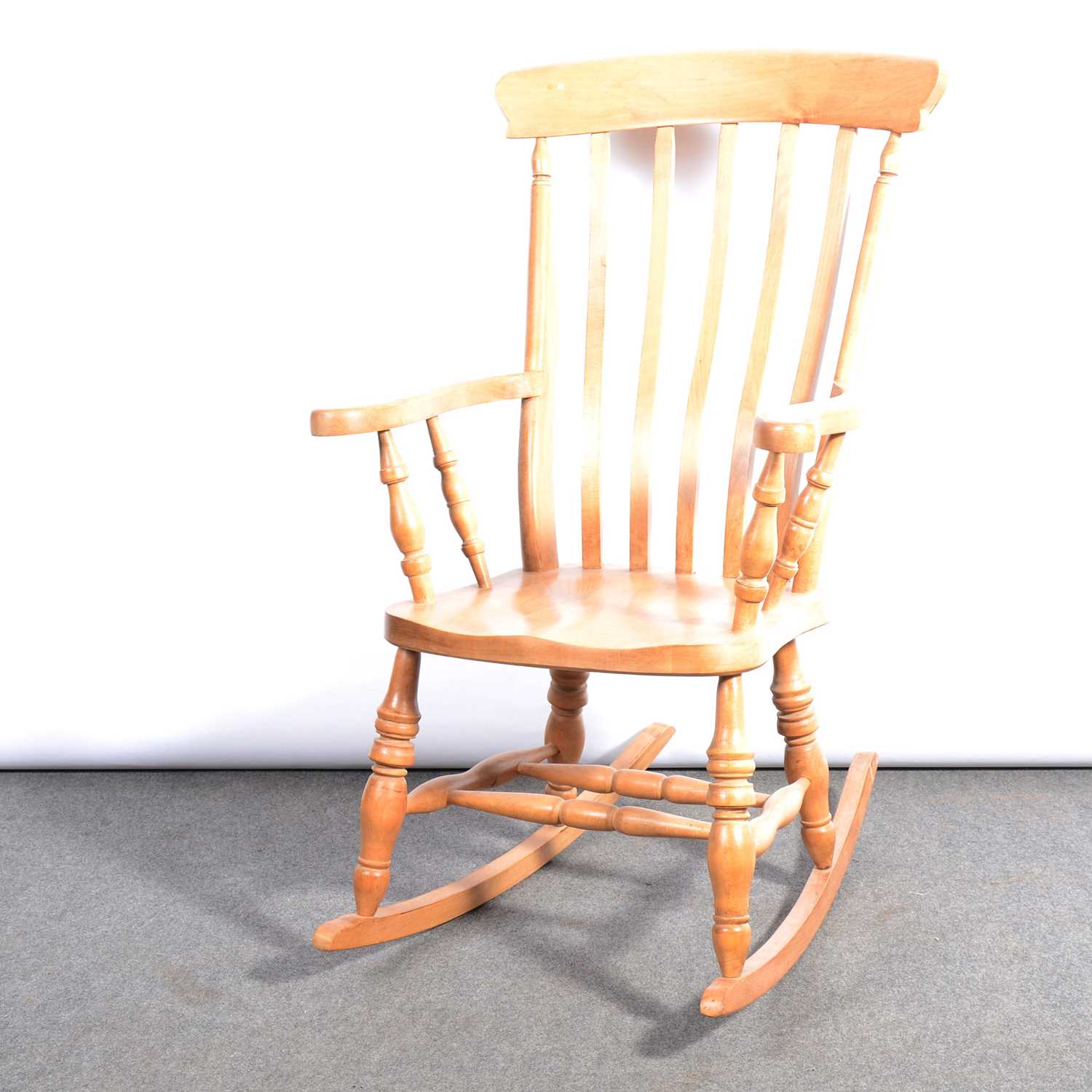 Solid beech rocking chair