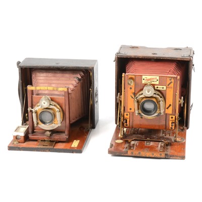 Lot 94 - Two folding plate cameras, 'The Sanderson Camera' and 'Unicum'.