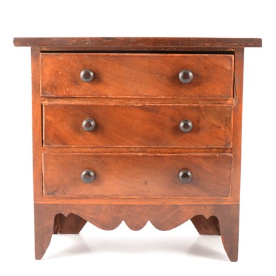 Lot 158 - Victorian mahogany 'apprentice piece' chest of drawers