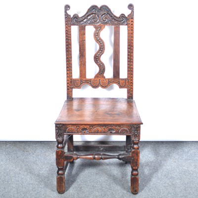 Lot 480 - Joined oak side chair