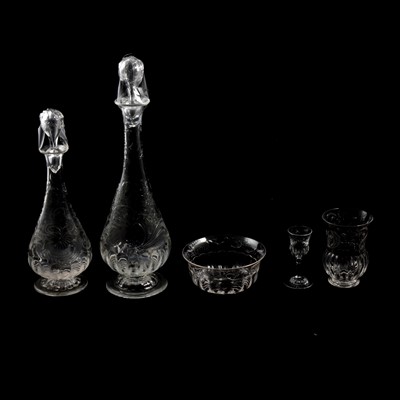 Lot 57 - Suite of Edwardian table crystal