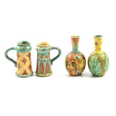 Lot 12 - Four Della Robbia Pottery vessels