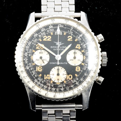 Lot 350 - Breitling - A gentleman's Navitimer Cosmonaute manual wind wristwatch.