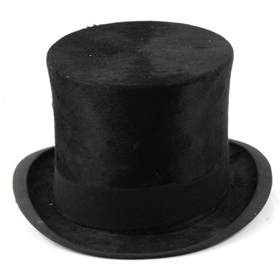 Lot 184 - Black top hat