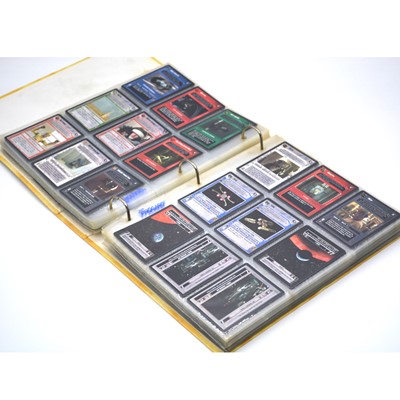 Lot 403 - GGC by Decipher Star Wars cards, a ring binder full, approximately 750+ cards.