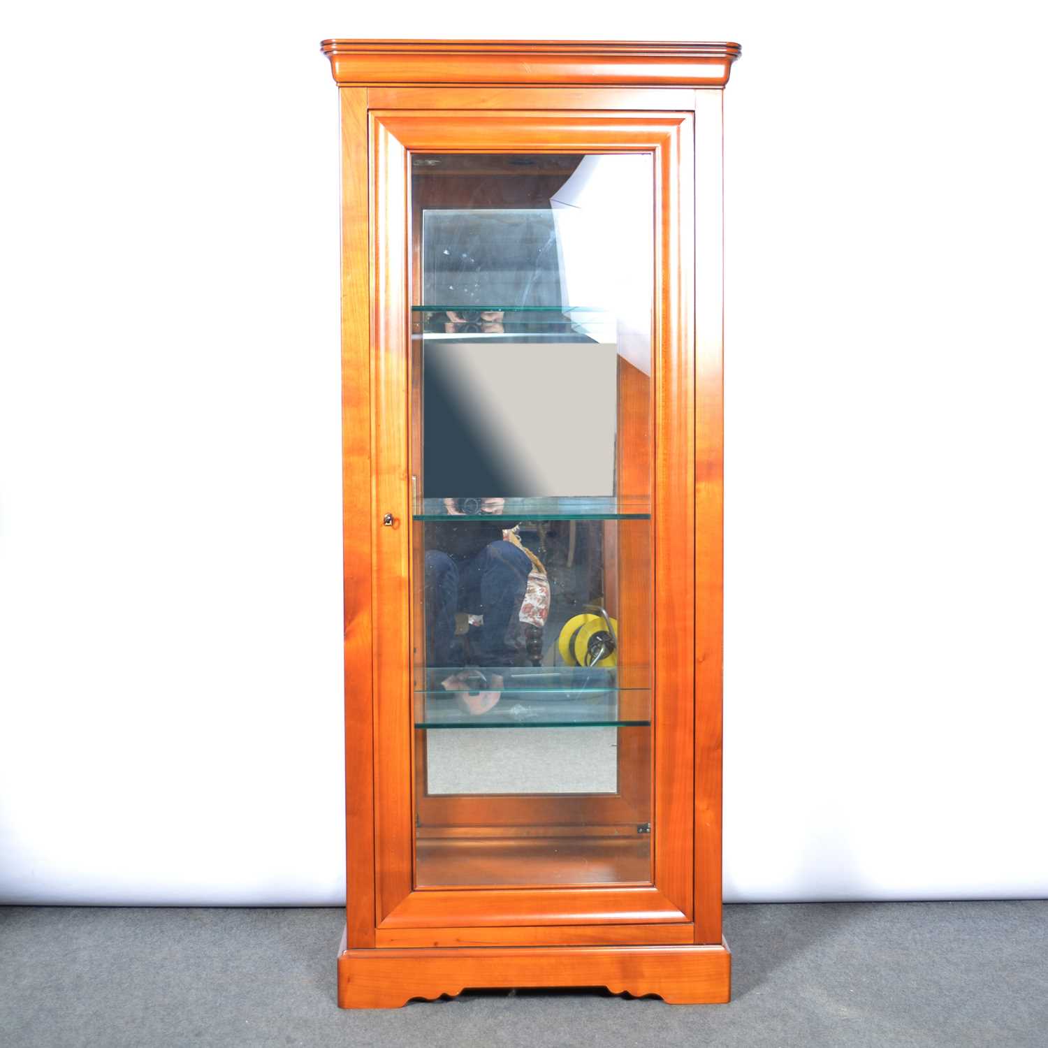 Lot 403 Cherry wood floor standing display
